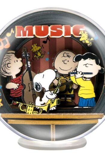 Peanuts Puremind Model Kit Globe Wooden Theater Globe Night of Music
