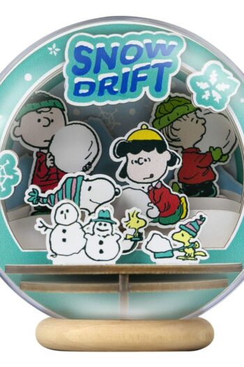 Peanuts Puremind Model Kit Wooden Theater Globe Snow Drift