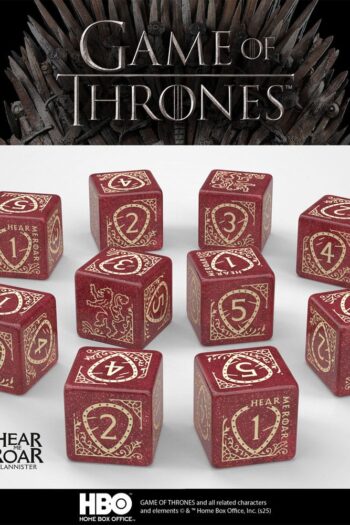 Game of Thrones Dice Set Lannister 10xD6 (10)