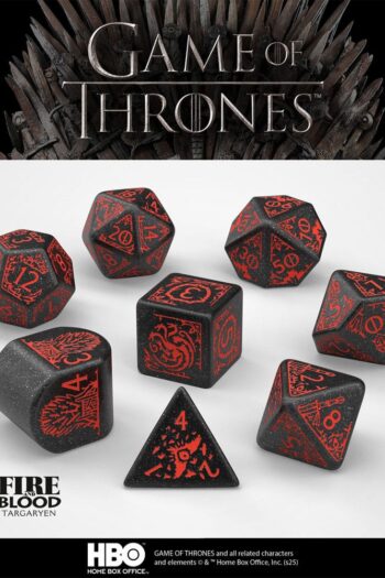 Game of Thrones Dice Set Targaryen (8)