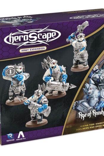 Heroscape Expansion Rising Tide - Knight Primus Adelbern & Ordo Borealis Army *English Version*