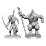 Pathfinder Deep Cuts Unpainted Miniatures Xulgath Skirmisher & Stoneliege