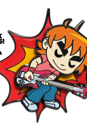 Scott Pilgrim Pin Badge Scott Playing Guitar 5 cm