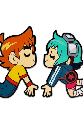 Scott Pilgrim Pin Badge Scott & Ramona Kissing 5 cm