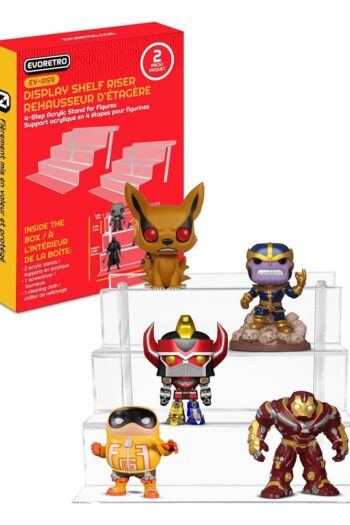 Evoretro Acrylic Shelf Riser 2-Pack RS9