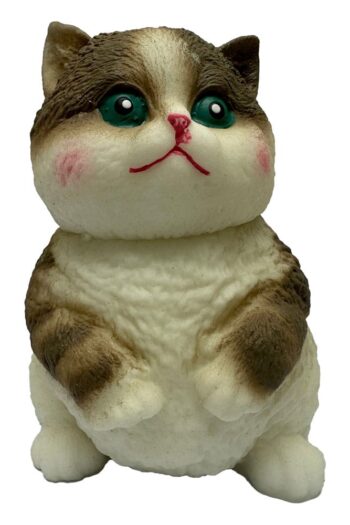 Fun Maker Squishy Fidget Toy Dark Brown Cat 11 cm