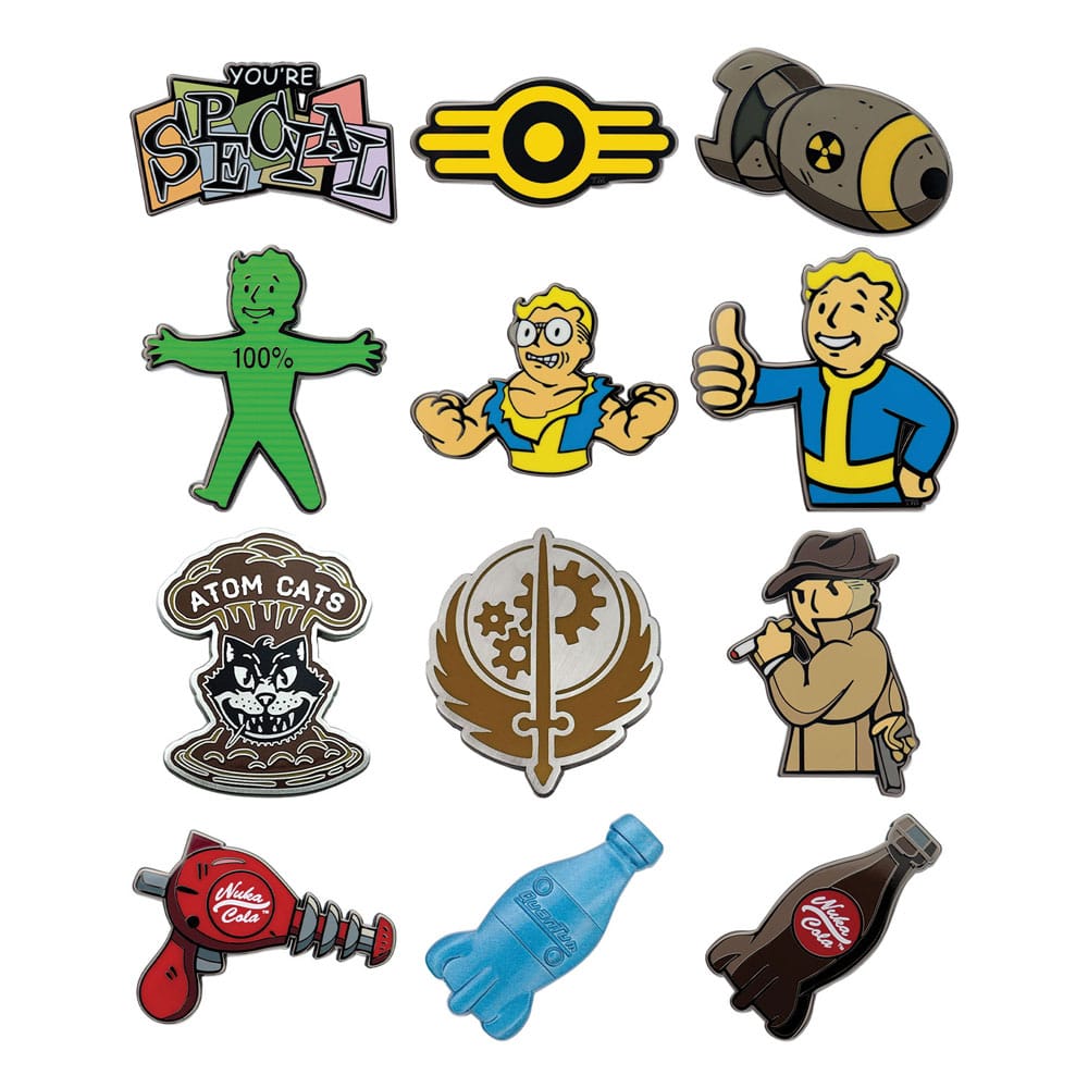 x_fntk-b-flt81-cdu Fallout World Pin Badge Mystery Pin Badge Volume 2 Display (12) - immagine 1