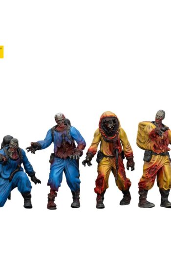 Zombie Dark Source Action Figures 4-Pack Biochemical Lab Team 8 cm