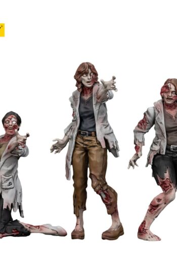Zombie Dark Source Action Figures 3-Pack Scientists (Female) 8 cm
