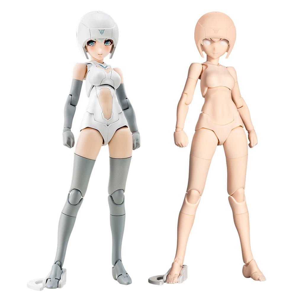 x_ktokp646 Megami Device Model Kit Accesoory Set B1R-M Chassis Kit Skin Color A (Reproduction) 14 cm - immagine 1