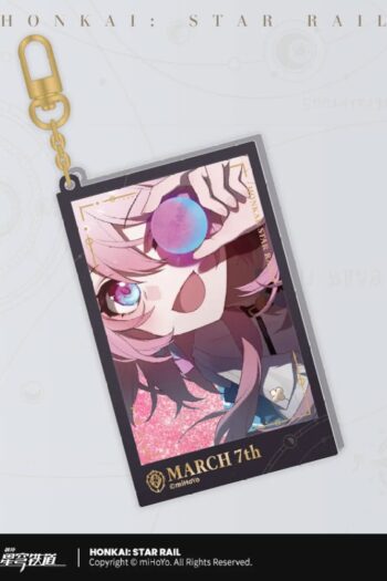 Honkai: Star Rail Countdown Departure Series Acrylic Keychain March 7th Glitter 9 cm