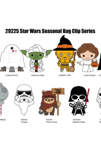 Star Wars 3D PVC Bag Clips Halloween Display (24)