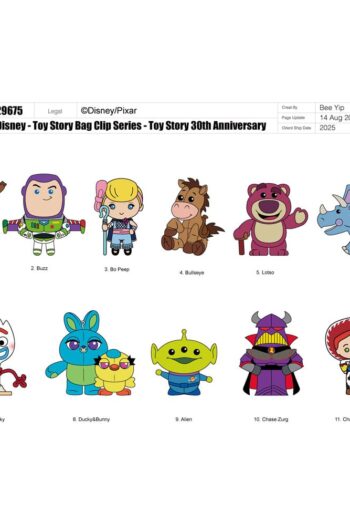 Toy Story 3D PVC Bag Clips 30th Anniversary Series 67 Display (24)