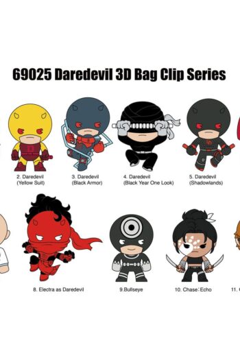 Daredevil 3D PVC Bag Clips Classic Display (24)