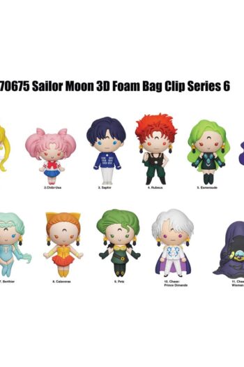 Sailor Moon 3D PVC Bag Clips Series 6 Display (24)