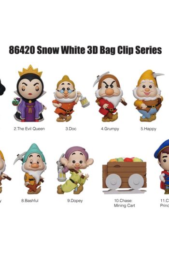 Snow White 3D PVC Bag Clips Classic Series 66 Display (24)