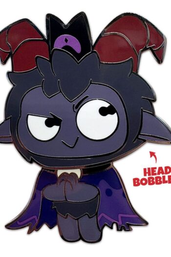 Cult of The Lamb Pin Badge Goat Bobble Head 5 cm