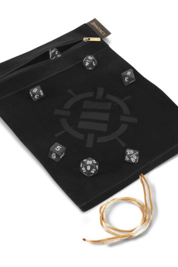 Enhance Tabletop Roll on a Scroll Bag with Dice Black