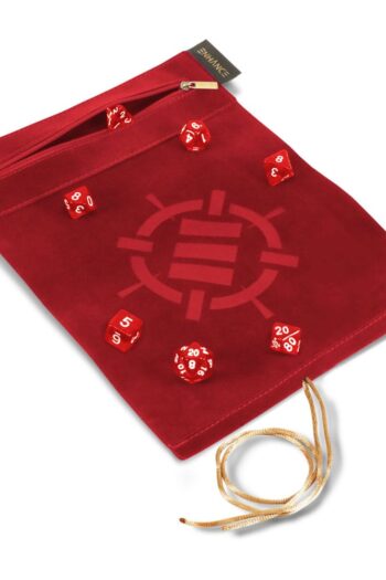 Enhance Tabletop Roll on a Scroll Bag with Dice Red