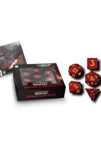 Dungeons & Dragons Premium Silicon Dice Set Dragon Scale Red (7)