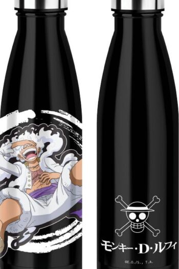One Piece Thermo Water Bottle Luffy Gear 5 Black