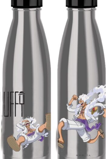 One Piece Thermo Water Bottle Luffy Gear 5 Silver