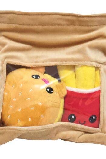 Yummis Together Plush Figures 2 Pack Burger & Fries in Take Away Bag 21 cm