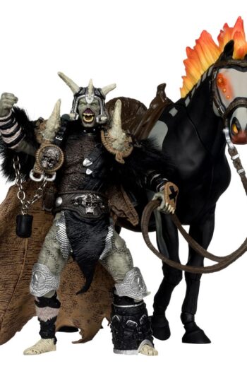 Spawn Action Figure Bloodaxe with Horse (Spawn: The Dark Ages) (McFarlane Toys 30th Anniversary) (Gold Label) 18 cm