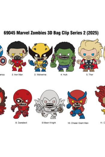 Marvel PVC Bag Clips Series 2 Zombies  Display (24)