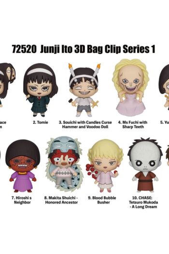 Junji Ito Collection PVC Bag Clips Series 1 Display (24)