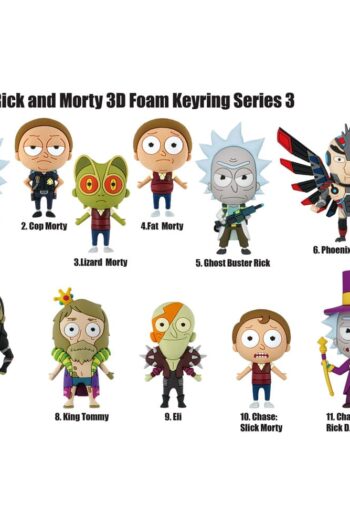 Rick and Morty PVC Bag Clips Series 3 Display (24)