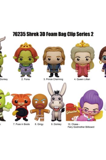 Shrek PVC Bag Clips Series 2 Display (24)