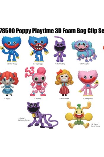 Poppy Playtime PVC Bag Clips Series 1 Display (24)