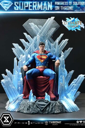 DC Comics Throne Legacy Collection Statue Statue 1/4 Superman Fortress of Solitude on Throne (Design by Gabriele Dell'Otto) Ultimate Version 52 cm