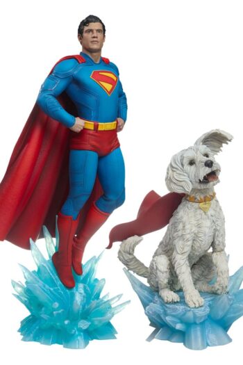 Superman (2025) Premium Format Statues Superman 61 cm & Krypto 23 cm Bundle (2)