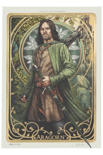 Lord of the Rings Art Print Aragorn Art Card 14 x 21 cm Limited Edition