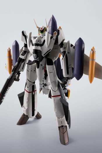 Macross 7 Hi-Metal R Action Figure VF-0S Phoenix (Roy Focker Use) & QF-2200D-B Ghost Set 14 cm