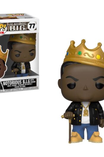Notorious B.I.G. POP! Rocks Vinyl Figure Notorious B.I.G. with Crown 9 cm
