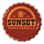 Fallout Tin Sign Sunset Sarsaparilla Bottle Cap