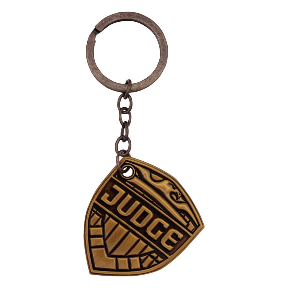 x_fntk-rb-jd04 2000 AD Keychain Judge Dredd Badge Limited Edition - immagine 1