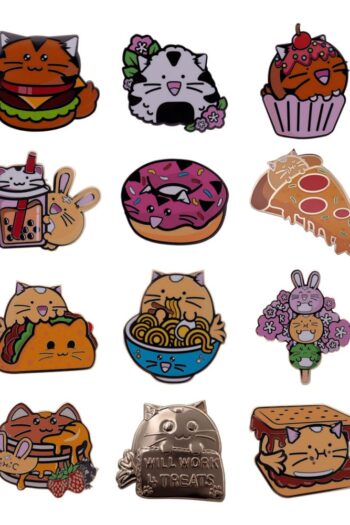 Fuzzballs Pin Badge Mystery Pin Badge Display (12)