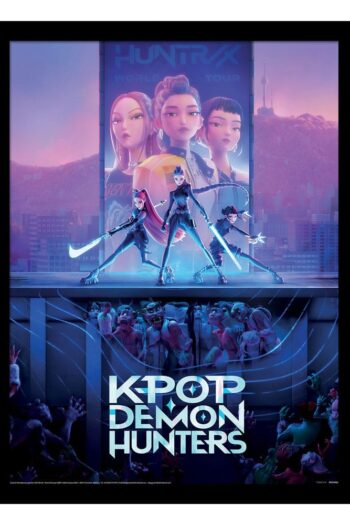 KPop Demon Hunters Collector Print Framed Poster Movie Key Art