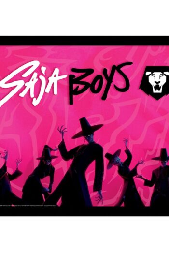 KPop Demon Hunters Collector Print Framed Poster Saja Boys Idol