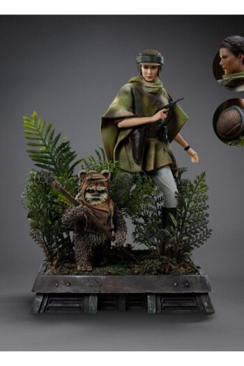 Star Wars Episode VI Art Scale Statue 1/10 Leia and Wicket 21 cm