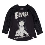 Elivira by Loungefly Tee T-Shirt Unisex Shirred Raglan Size XL