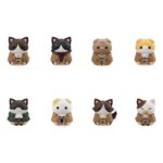 Attack on Titan Mega Cat Project Mini Figures Attack on Tinyan Gathering Scout Regiment danyan! 3 cm Blind Box Display (8) (Repeat)