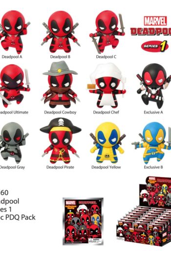 Deadpool PVC Bag Clips Series 1 Display (24)