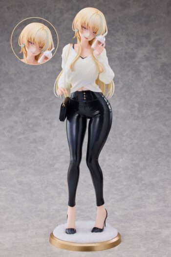 Original Character Statue 1/4 Aoi Koigakubo Illustrated by Fujiko Leather Pants Deluxe Edition 42 cm