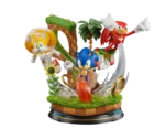 Sonic Tails e Knuckles Statua 1/6 Diorama Ck by Cartoon Kingdom