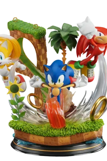 Sonic Tails e Knuckles Statua 1/6 Diorama Ck by Cartoon Kingdom